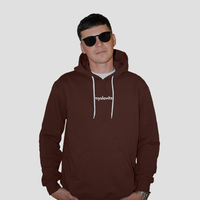 Myslovitz - BRĄZOWA BLUZA MYSLOVITZ Z KAPTUREM